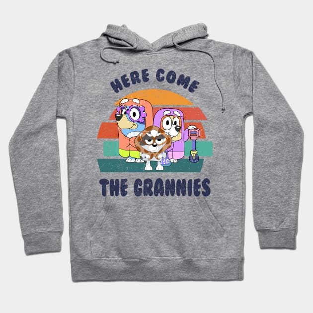 Bluey Here Come The Grannies! Hoodie by hadij1264